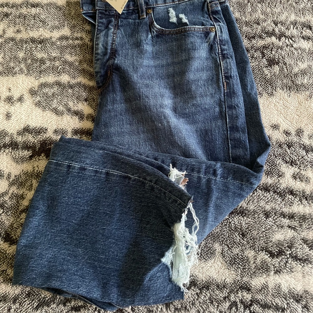 NWT Loft straight crop high waist jeans